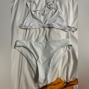 SHEIN white swimsuit set